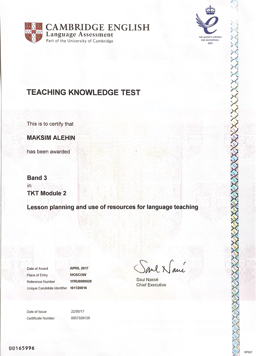 TKT (Module 2)