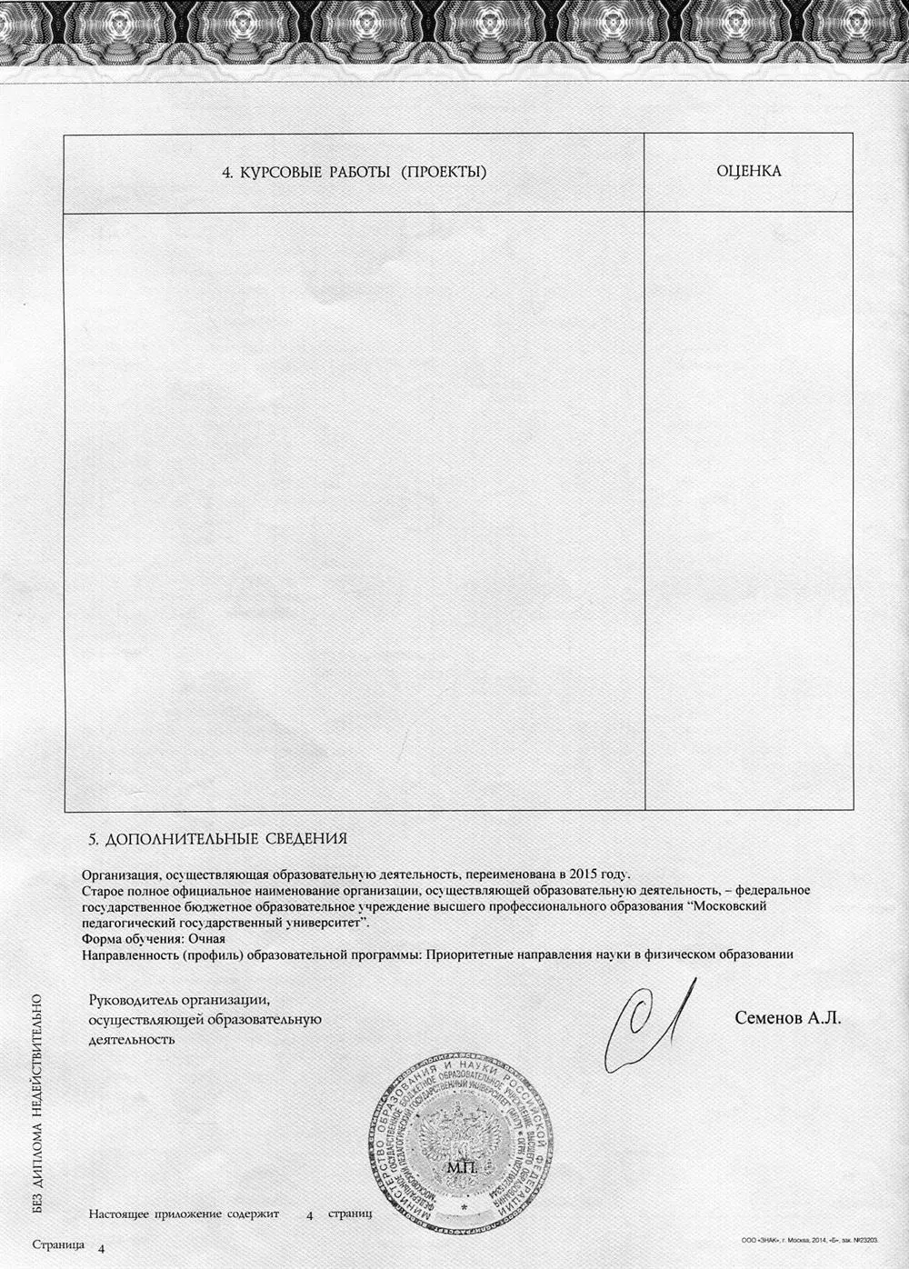 Диплом МПГУ