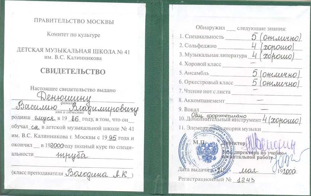 Свидетельство
