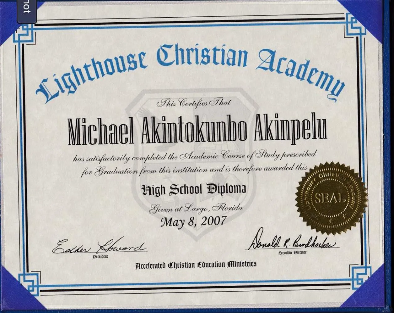 American College Diploma 