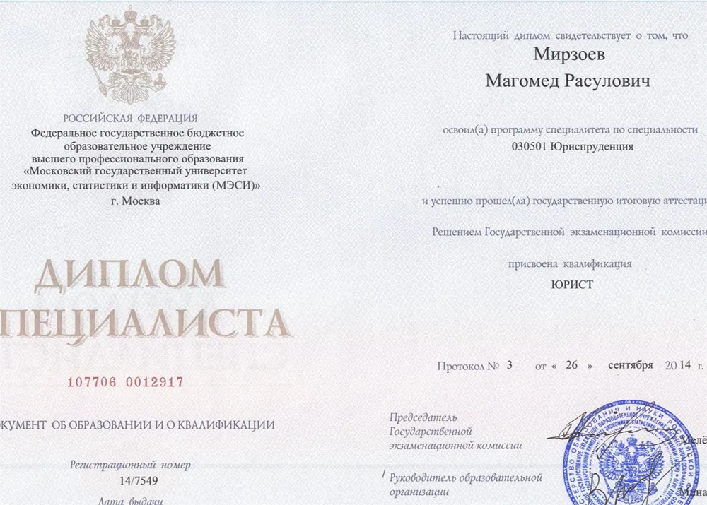 Диплом МЭСИ