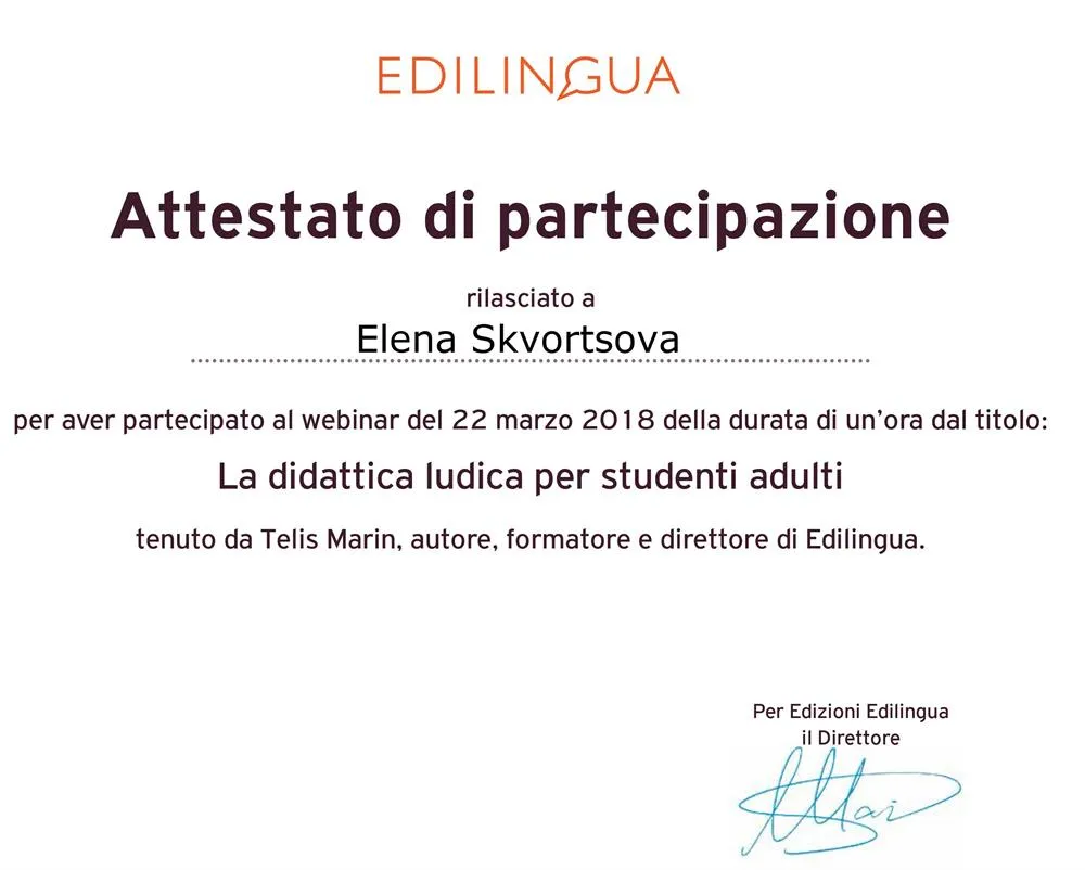 La didattica ludica per studenti adulti