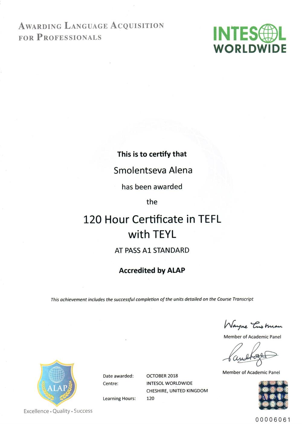 TEFL with TEYL