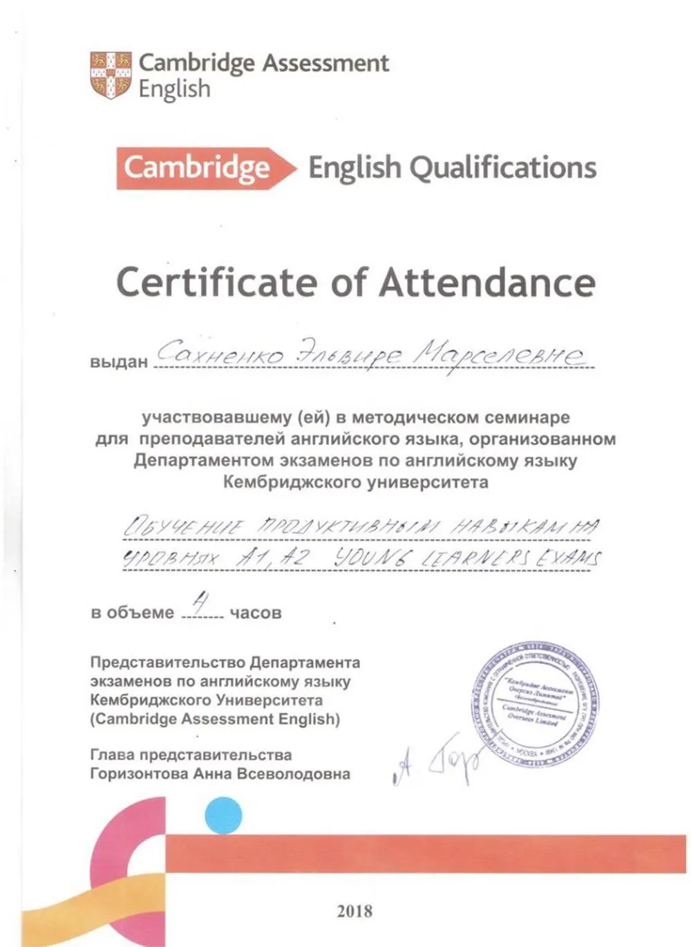 Cambridge Assessment English, обучение письму на уровне А2