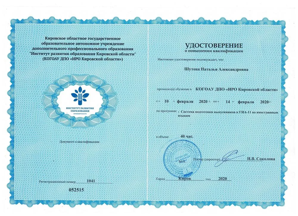 Система подготовки выпускников к ГИА-11 по иностранному языку
