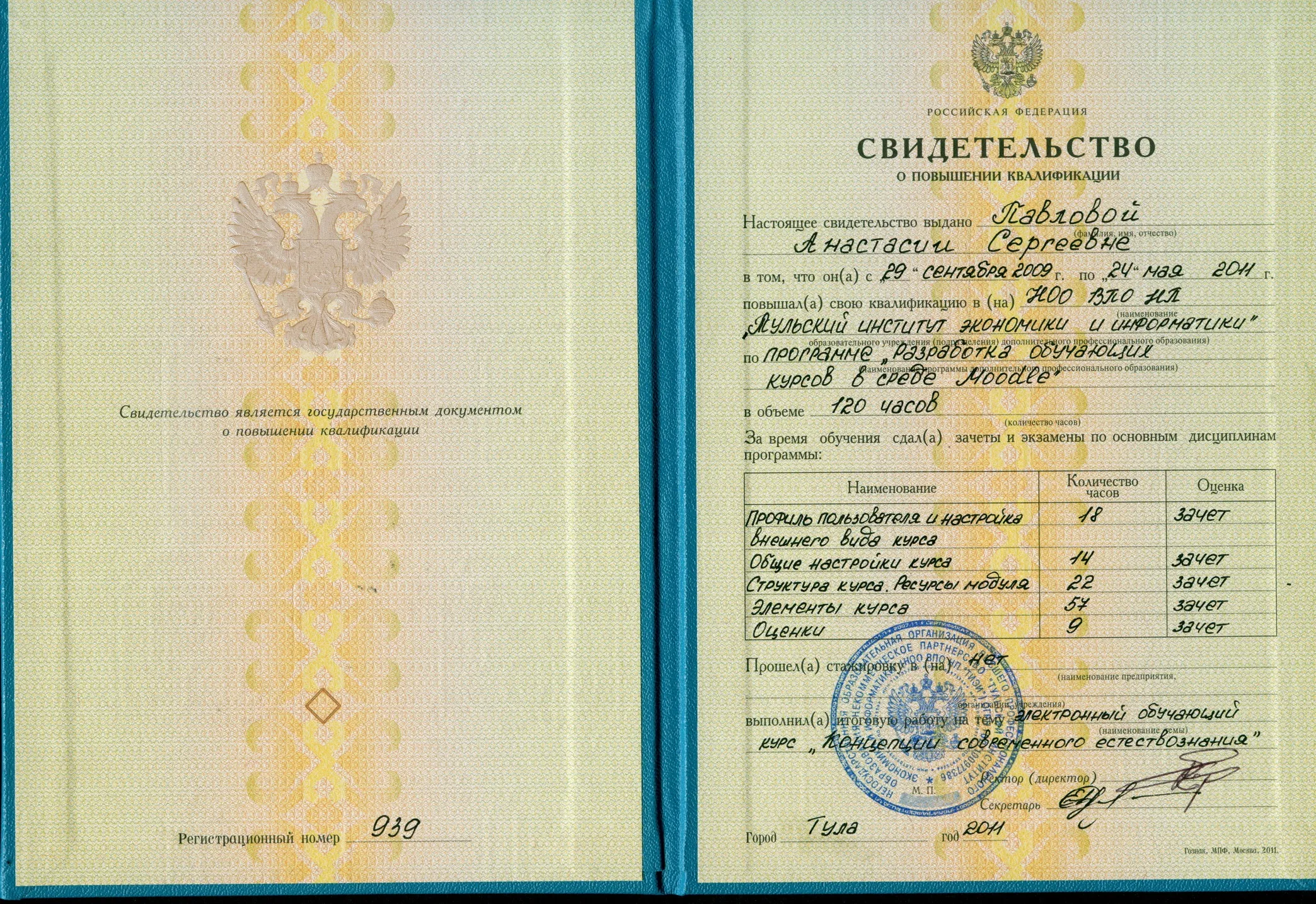 Свидетельство
