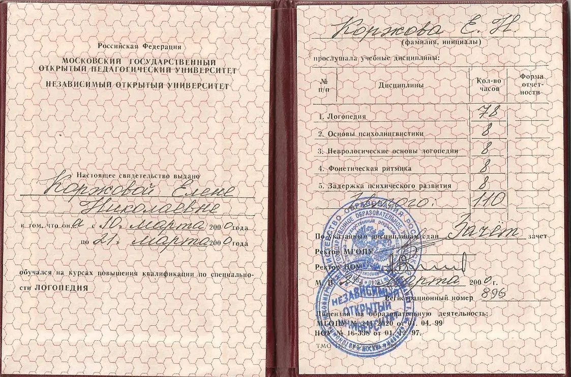 Свидетельство