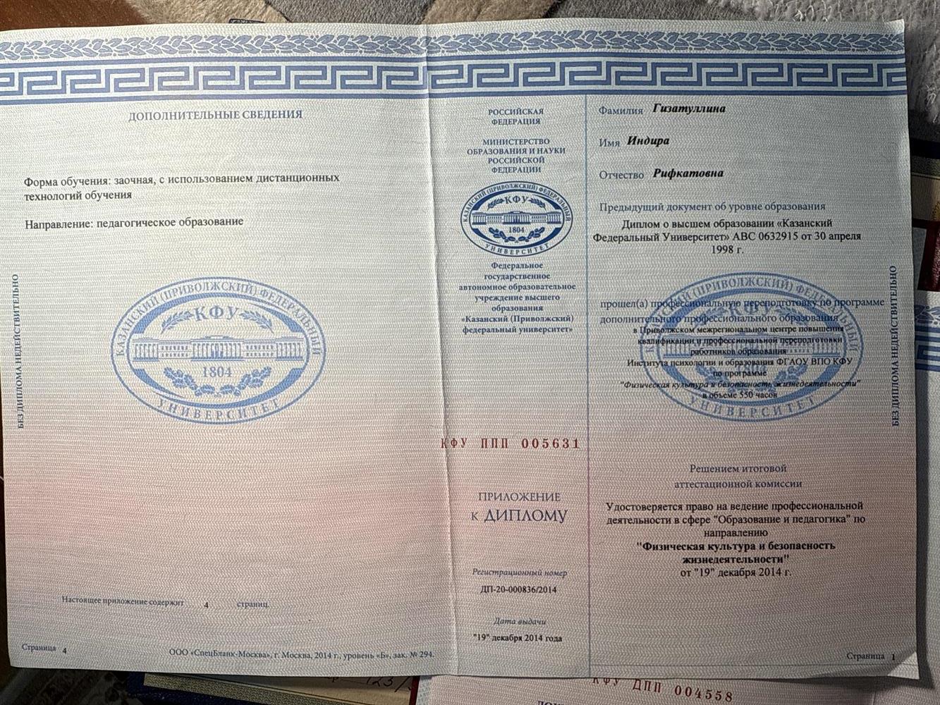 Диплом о профессиональной переподготовке, дополнительное образование