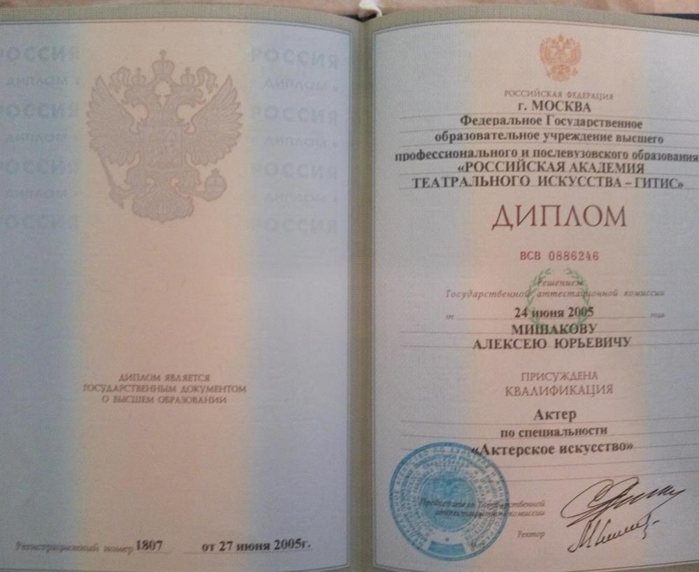 Диплом ГИТИСа