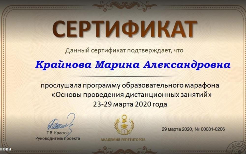 Марафон "Основы проведения дистанционных занятий"
