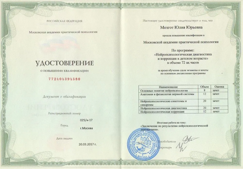 Удостоверение