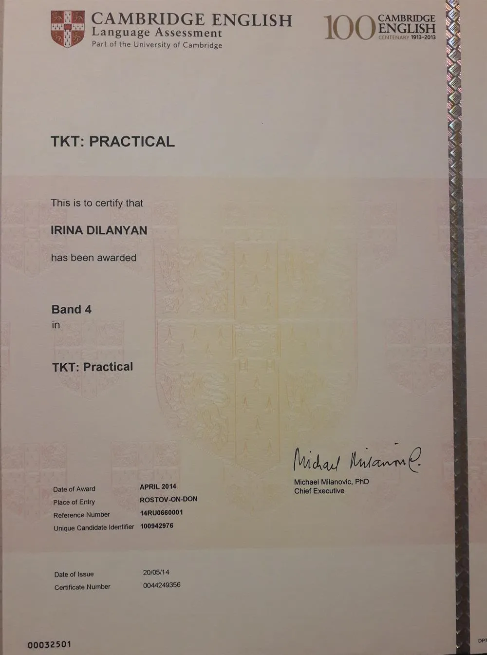 Cambridge English Language Assessment. TKT: Practical 