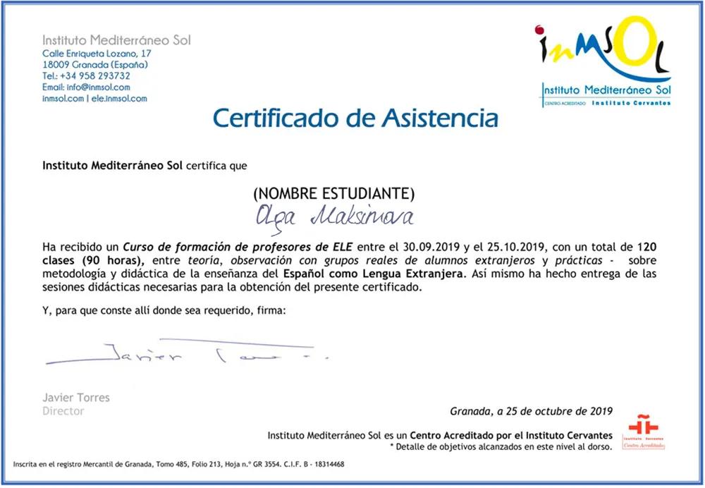 CERTIFICADO