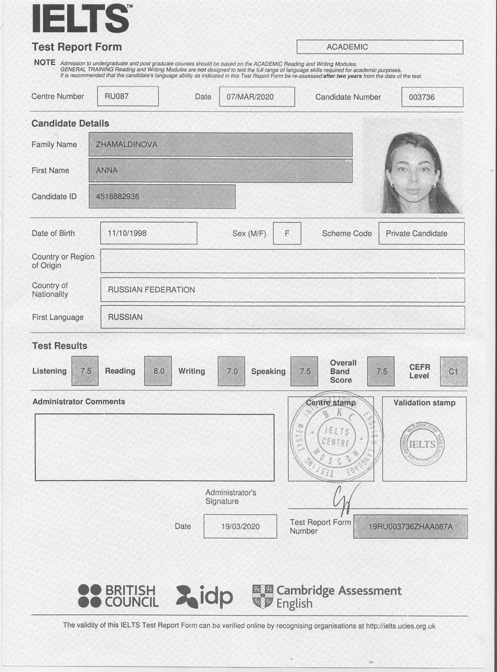 IELTS - C1