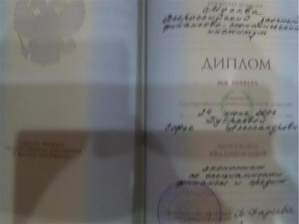 Диплом ВЗФЭИ