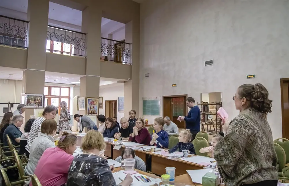 МК на выставке моих учеников в ЦТ им. Астахова.