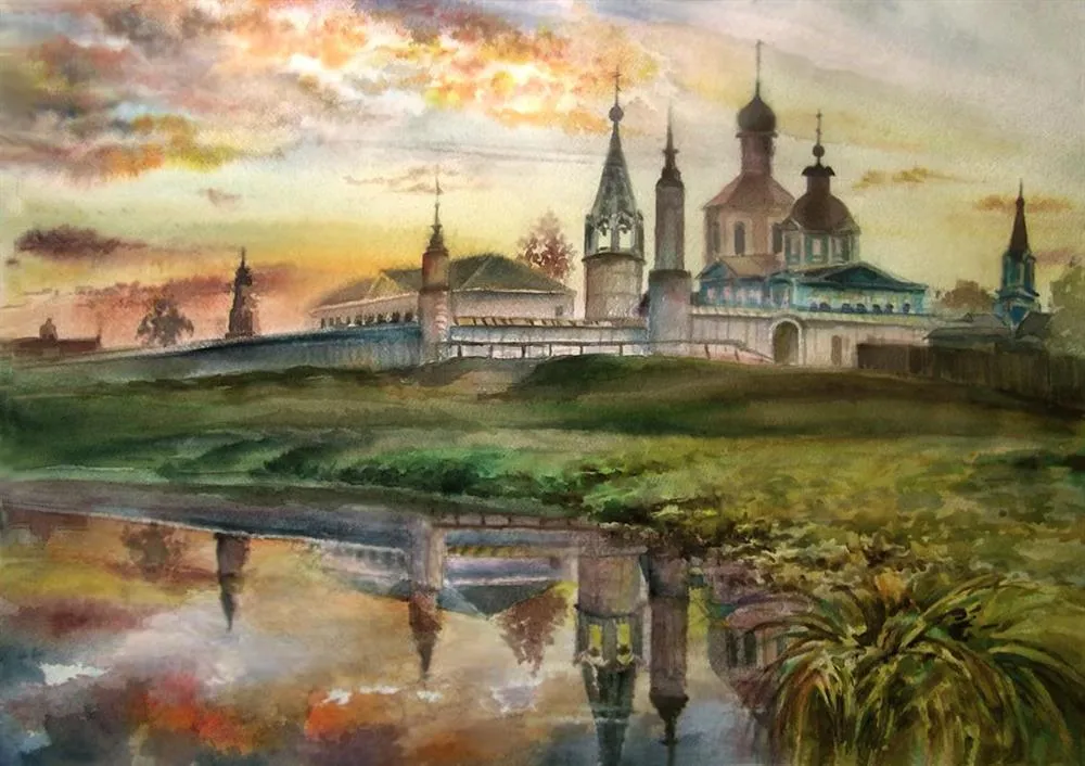 "Бобрев" монастырь. Художник Нина Латушко.