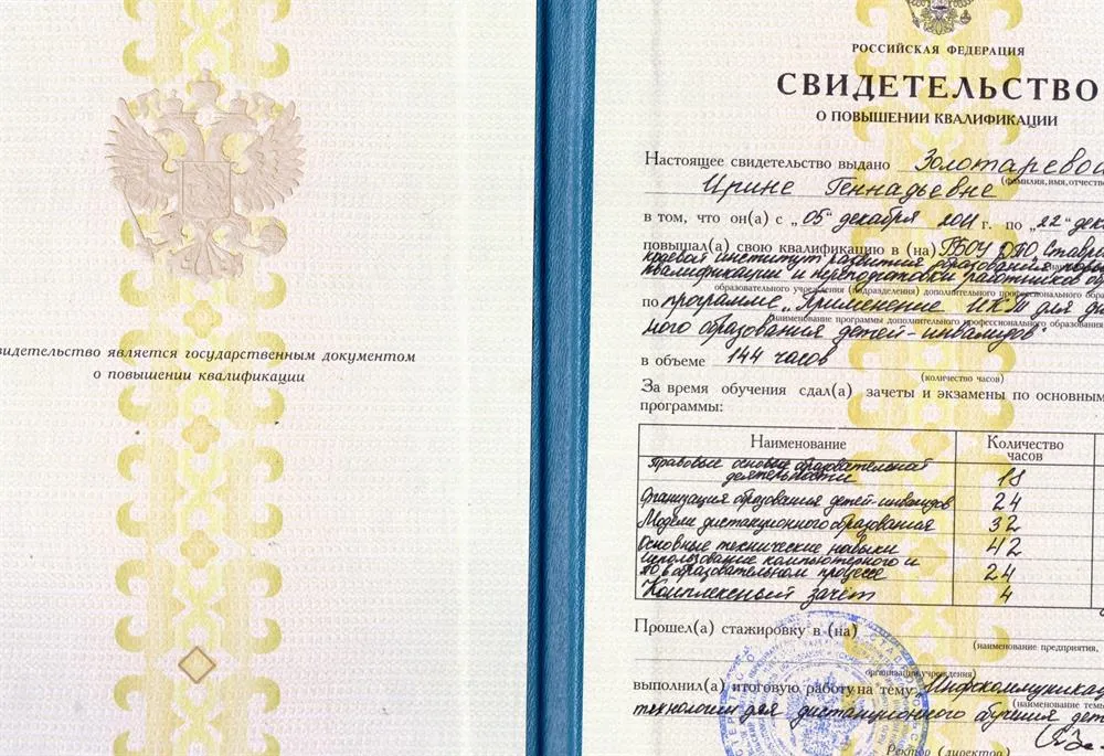 Свидетельство
