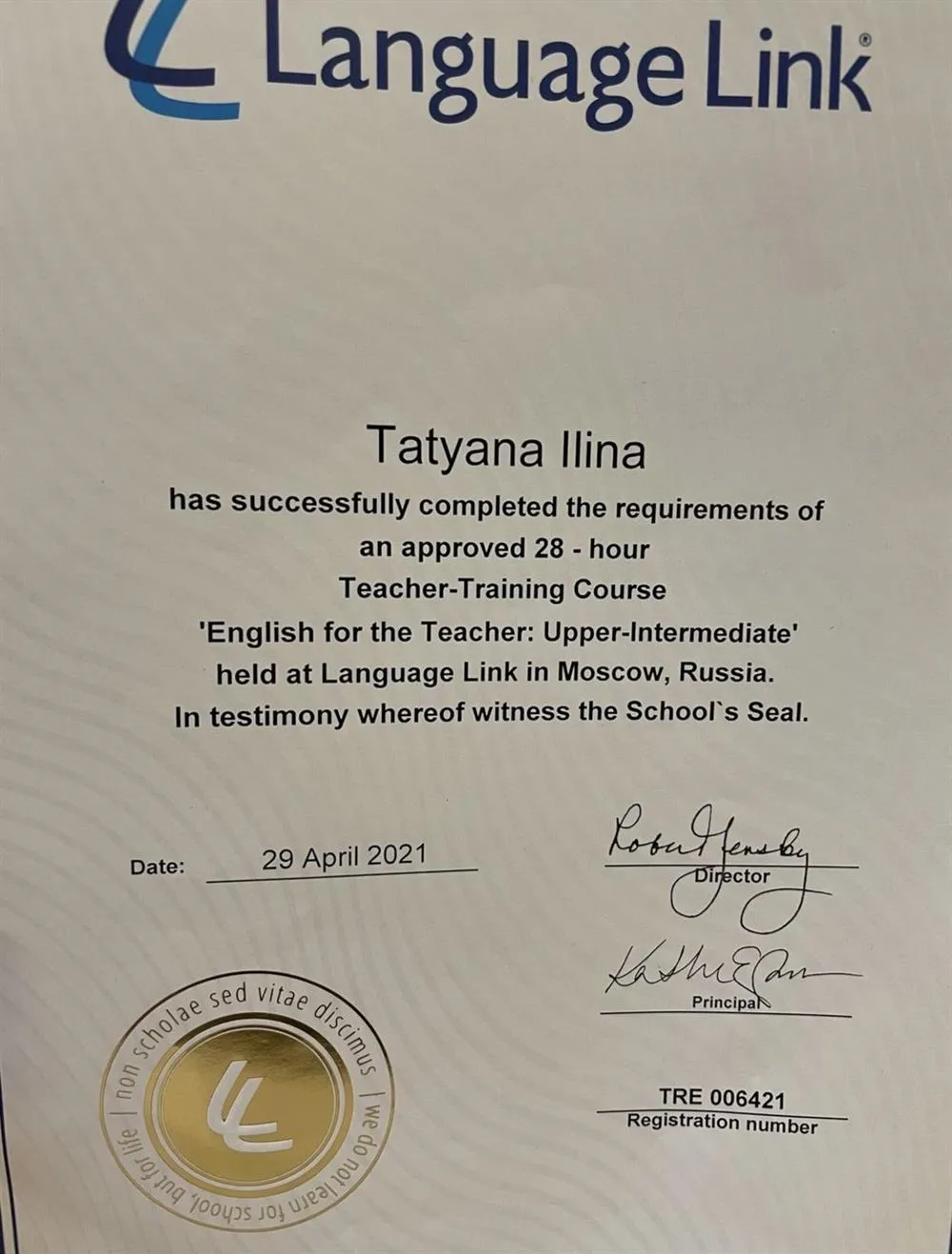 English for the teacher Upper-Intermediate 