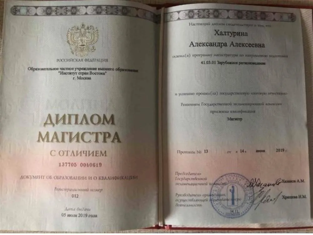 Диплом магистра