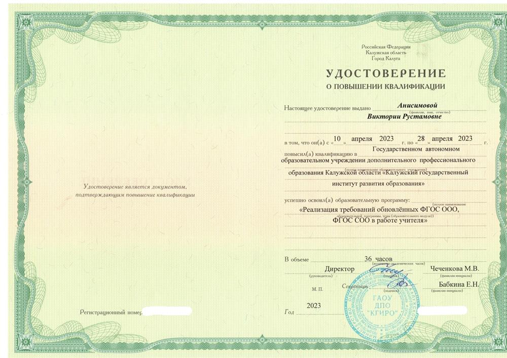 Реализация требований обновленных ФГОС ООО, ФГОС СОО в работе учителя