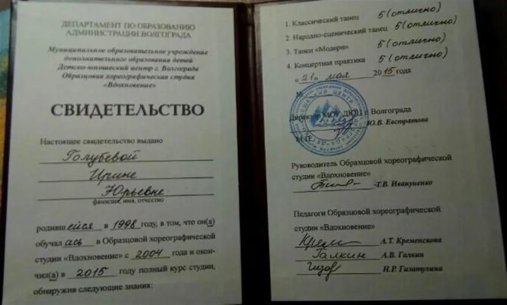 Свидетельство
