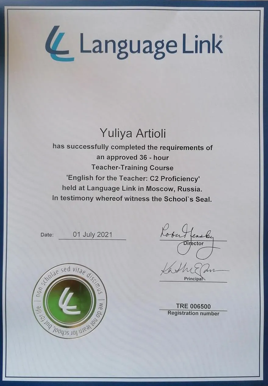 English for the Teacher proficiency course