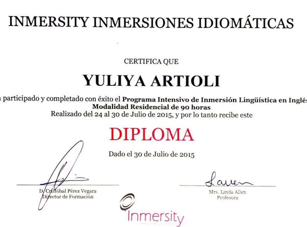 English Language Immersion