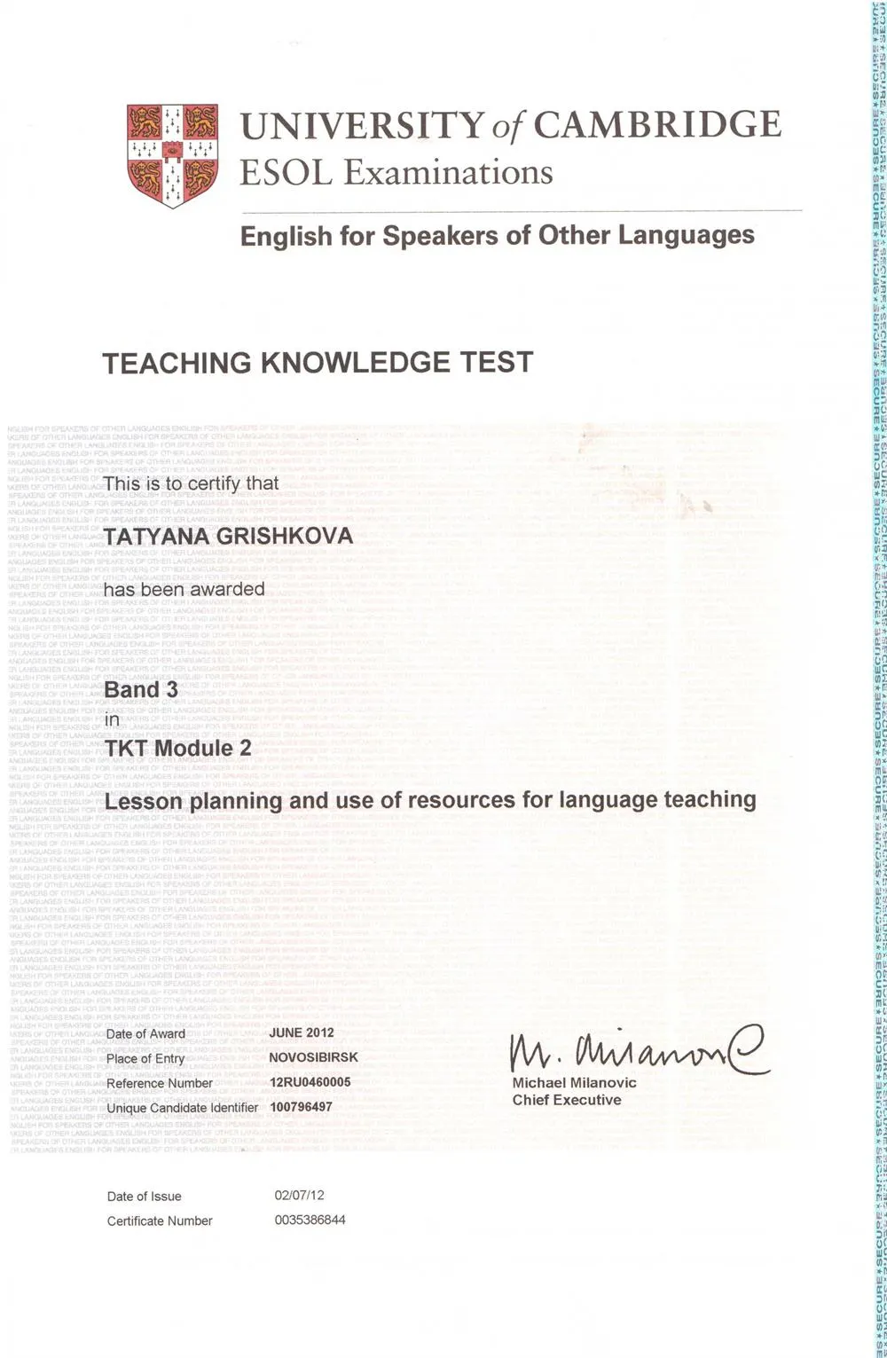 Teaching Knowledge Test  TKT Module 2
