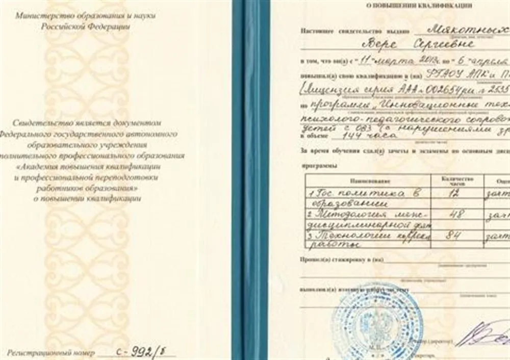 Свидетельство