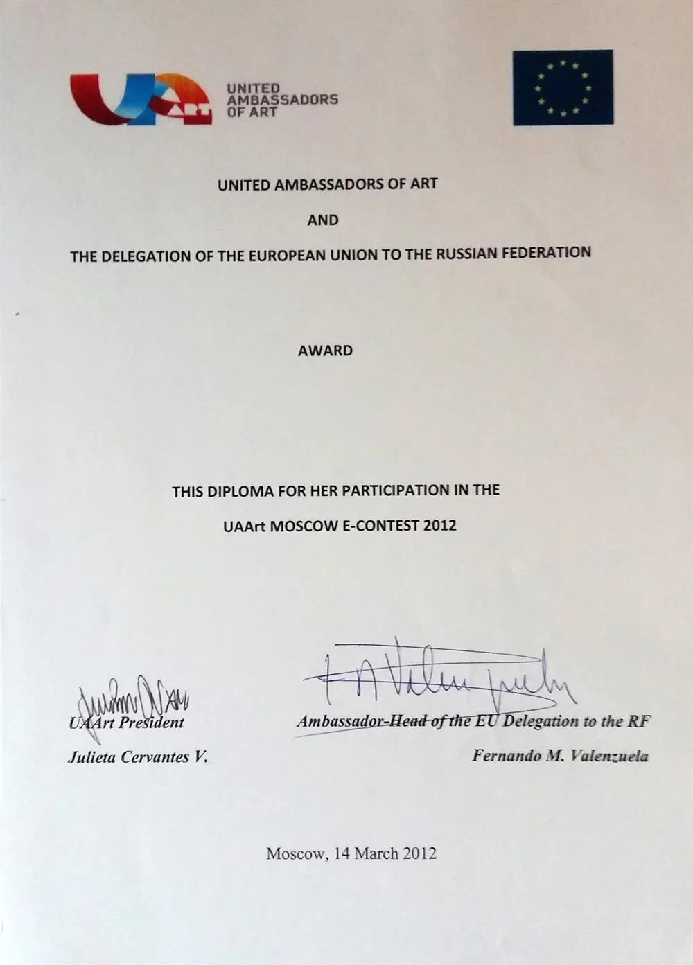 Diploma UAArt