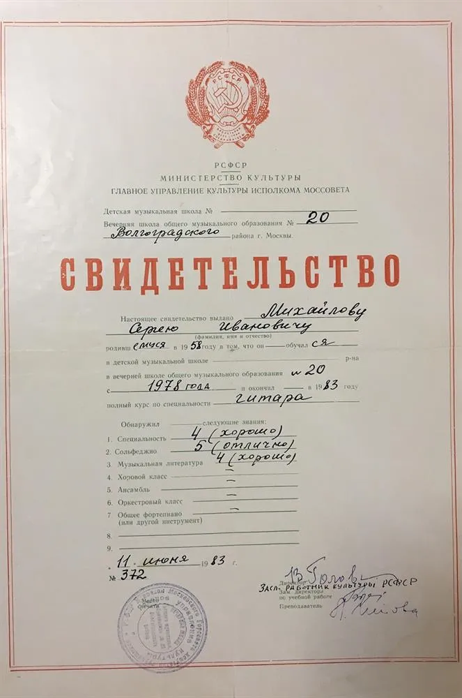 Свидетельство