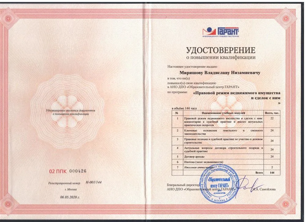Курсы повышения квалификации