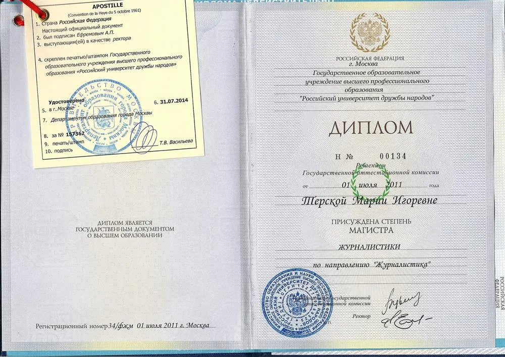 Диплом ВО Магистратура филологический факультет