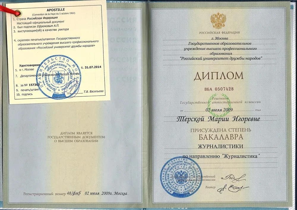 Диплом ВО бакалавриат филологический факультет