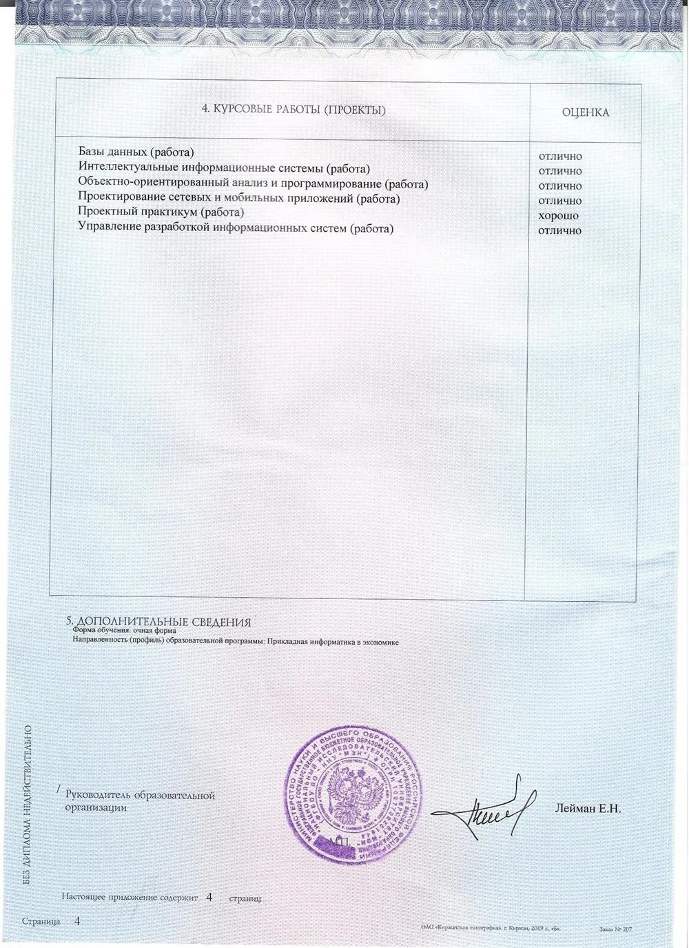 Приложение 4