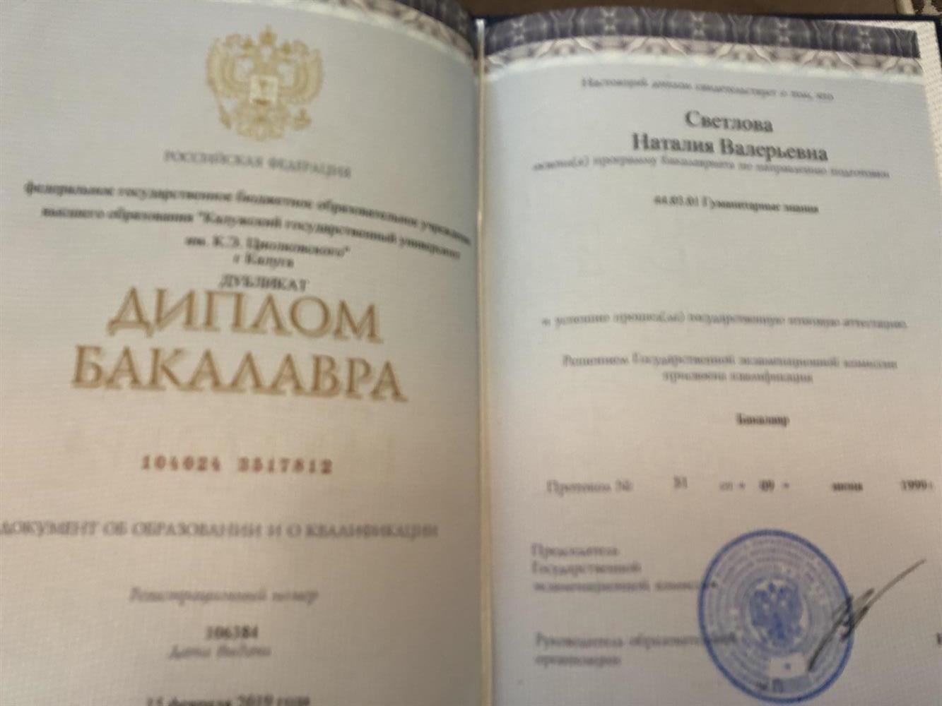 Диплом бакалавра 
