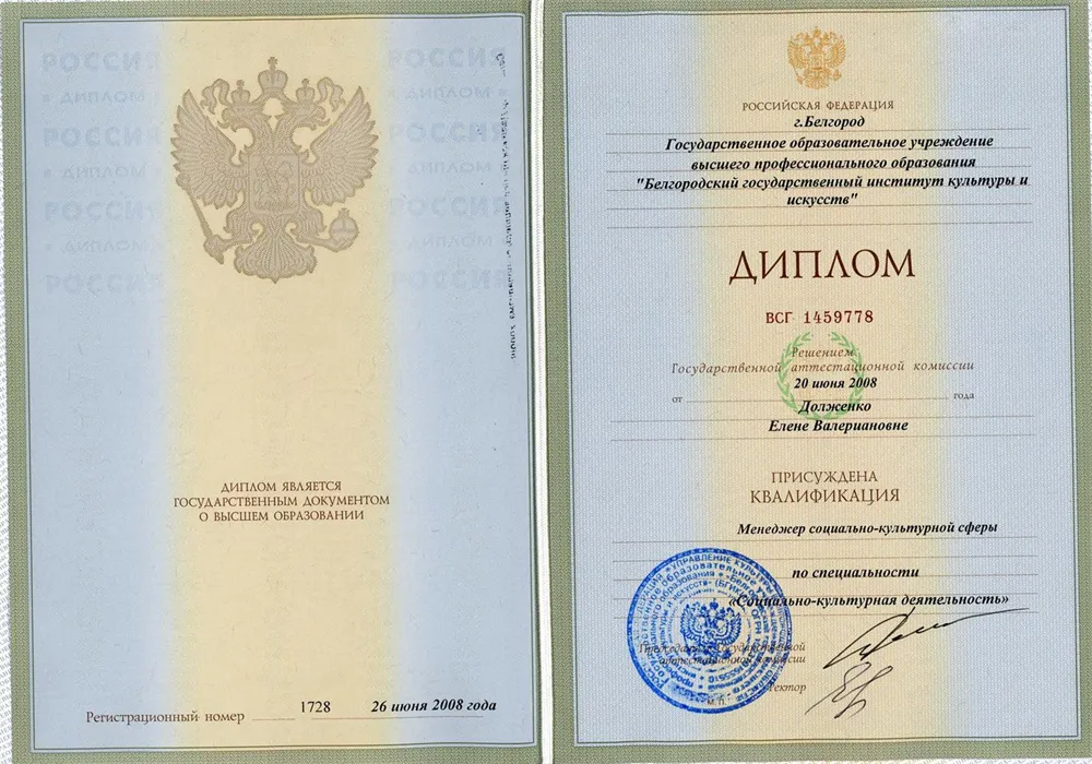 Диплом БГИИК
