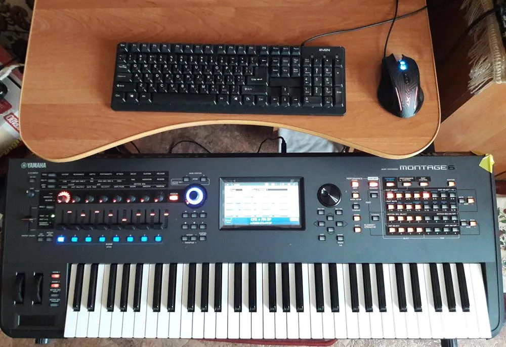 Мой Синтезатор YAMAHA MONTAGE 6 (Рабочая станция)