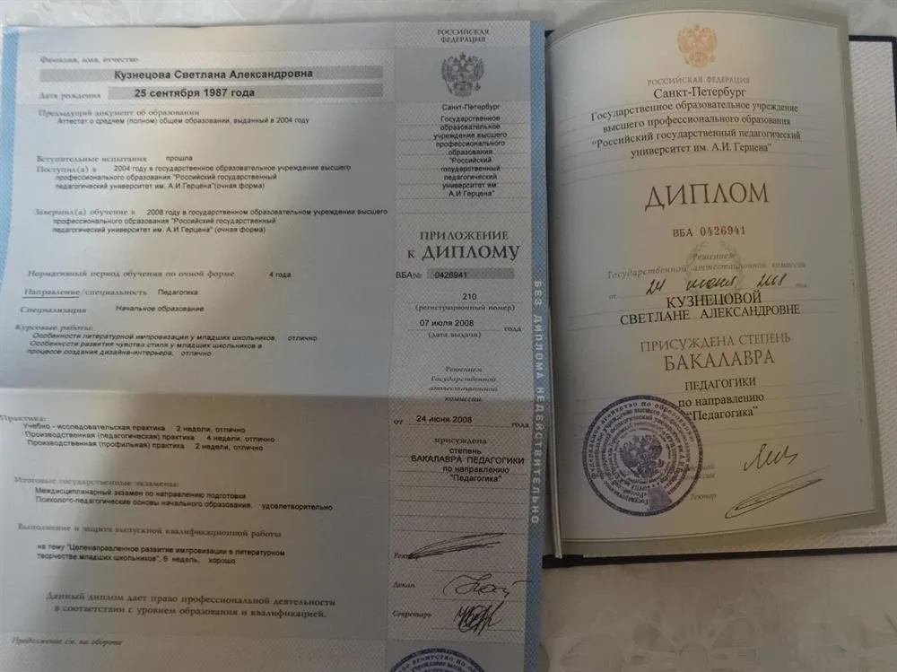 Диплом магистра педагогики