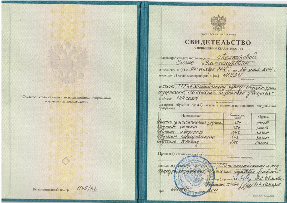 Свидетельство
