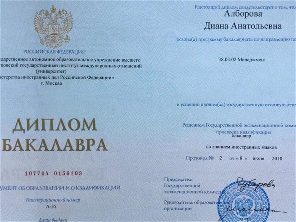 Диплом Бакалавра