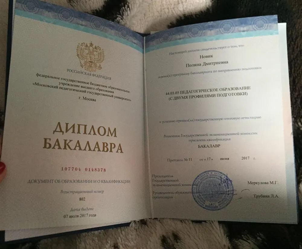 Диплом бакалавра 