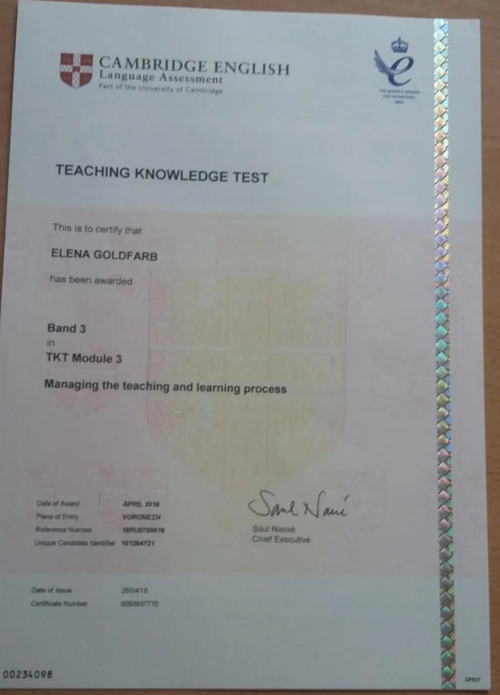 TKT Module 3
