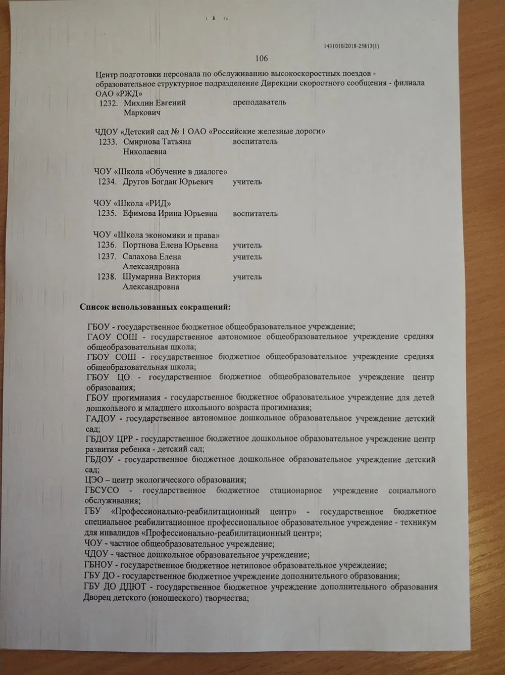 Распоряжение о присвоении первой педагогической категории