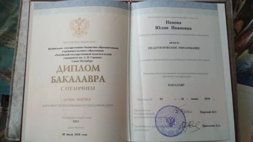 Диплом Бакалавра 