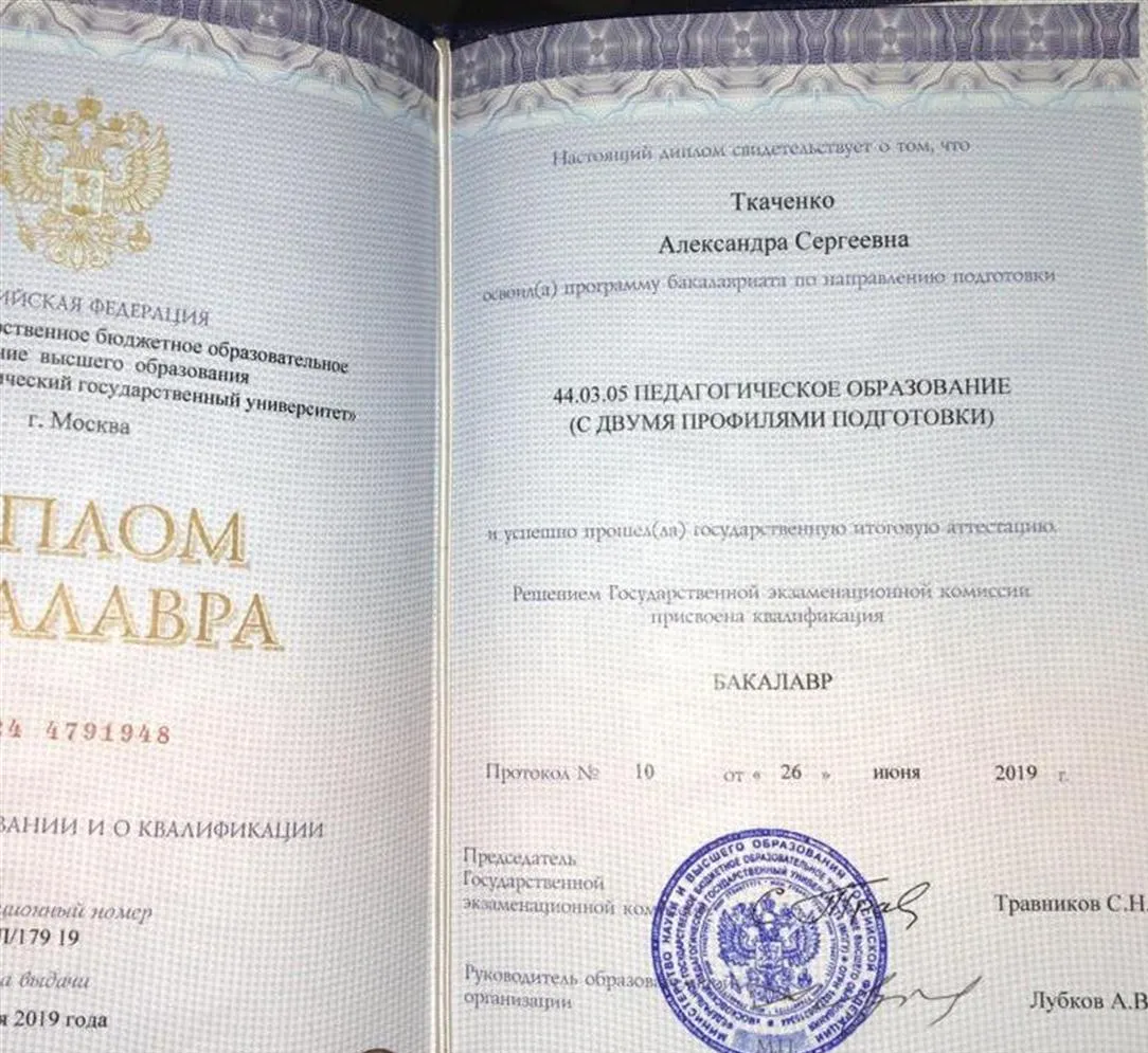 Диплом бакалавра 
