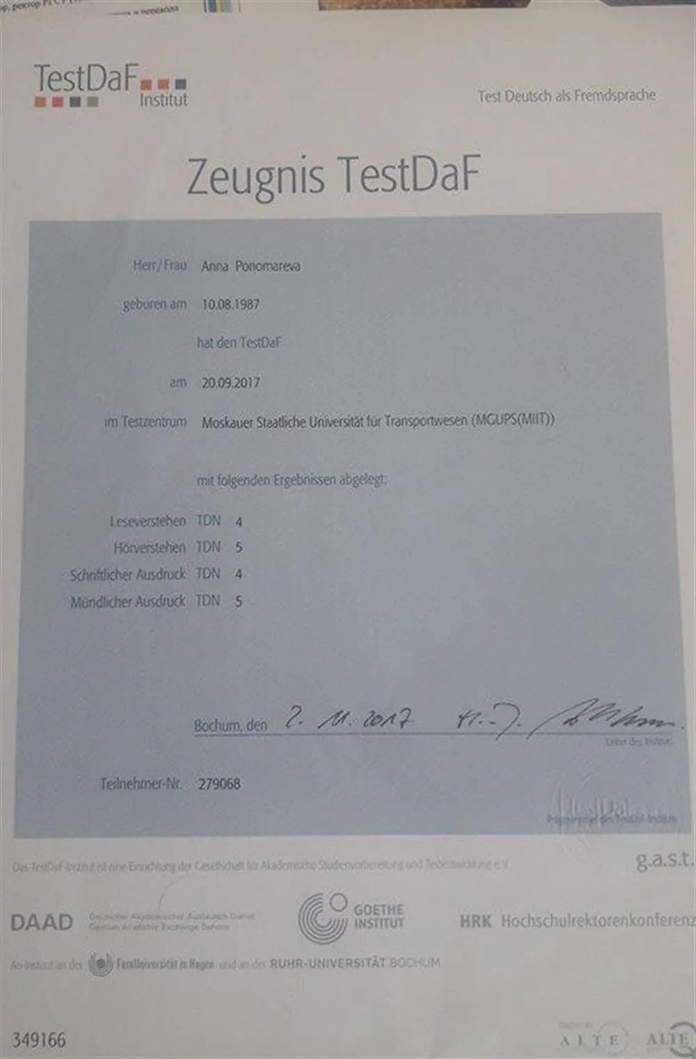 Test DaF