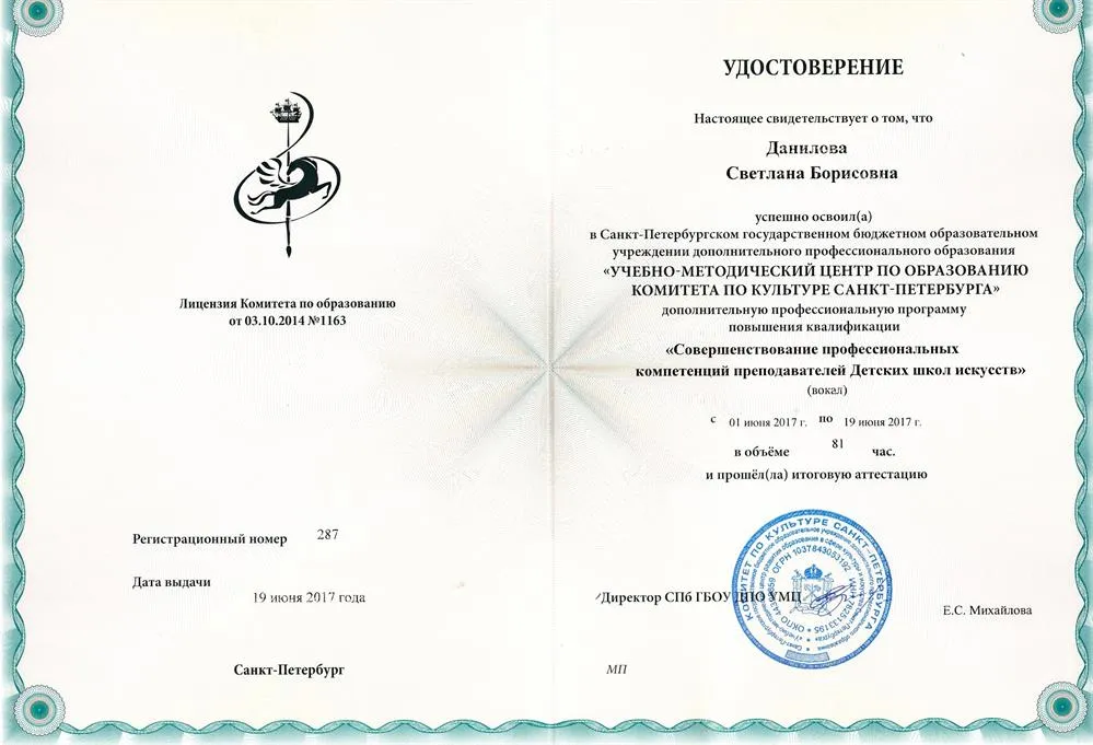 Курсы повышения квалификации