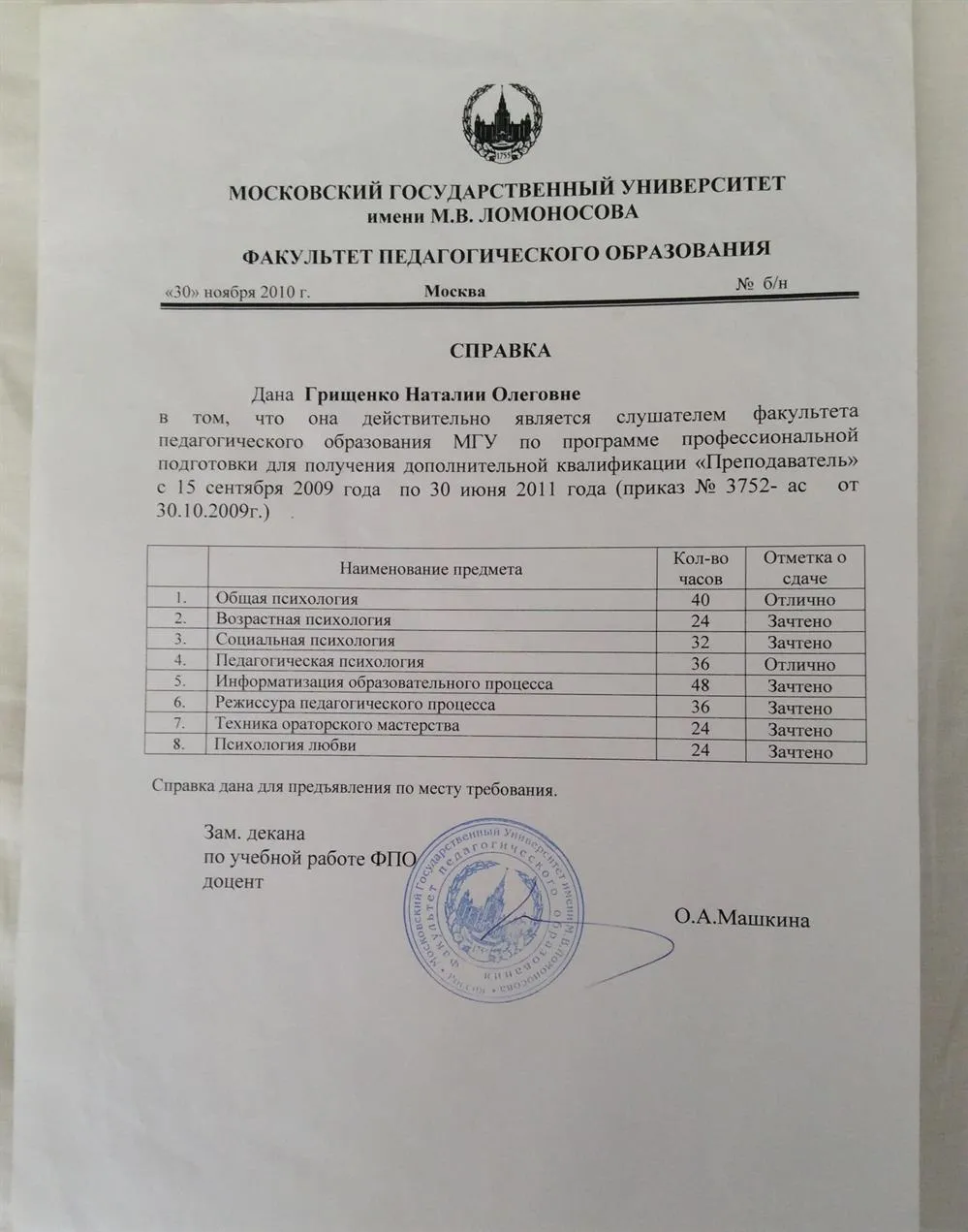 Справка